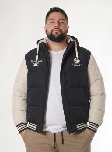 Campera Chaleco Universitaria Hombre Talle Especial