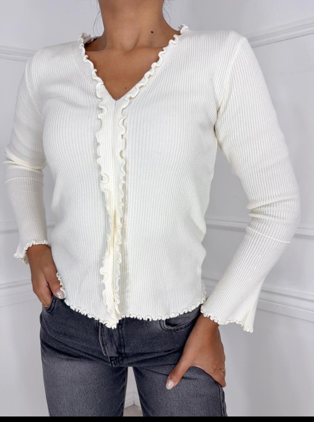 Sweter Morley de Bremer Cod Xy_10 Escote V - Imagen 3