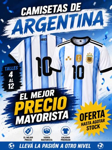 Camiseta Argentina para Niños