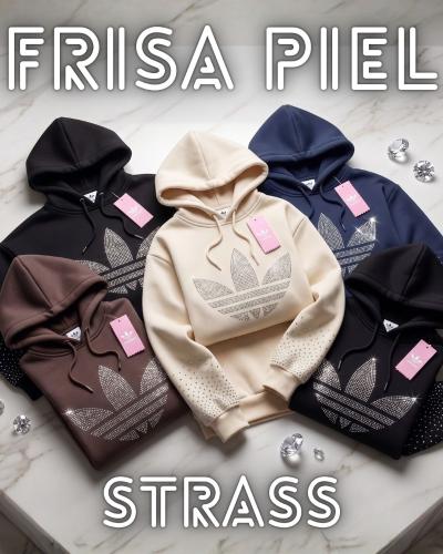 Buzo Adidas Frisa Piel Strass