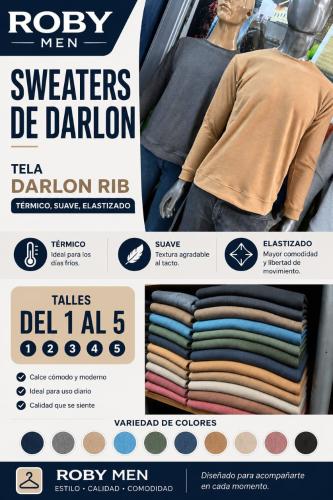 Sweaters de Hombre Darlon Rib