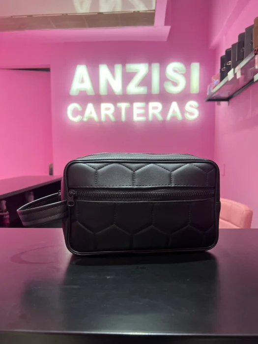 Neceser Hombre Cartera Botinero Cuero Pu Pelota