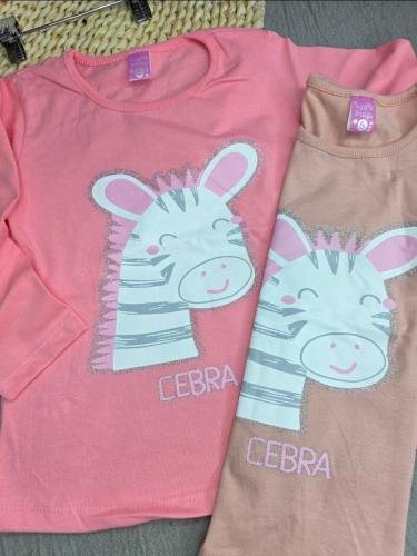 Camiseta Cebra para Bebas.