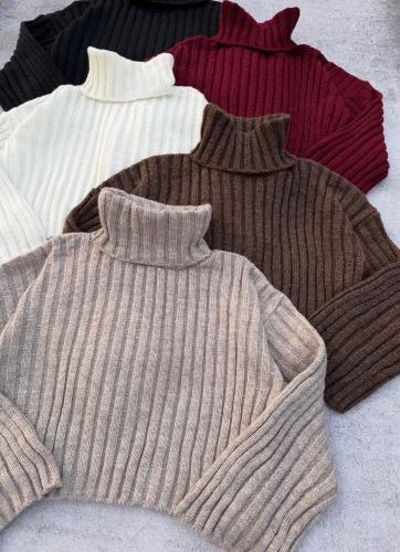 Sweater Poleron Lana Frizada