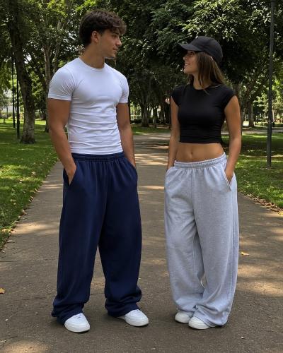 Pantalón Baggi de Hombre con Regulador en Friza Invisible Peinada Lisos