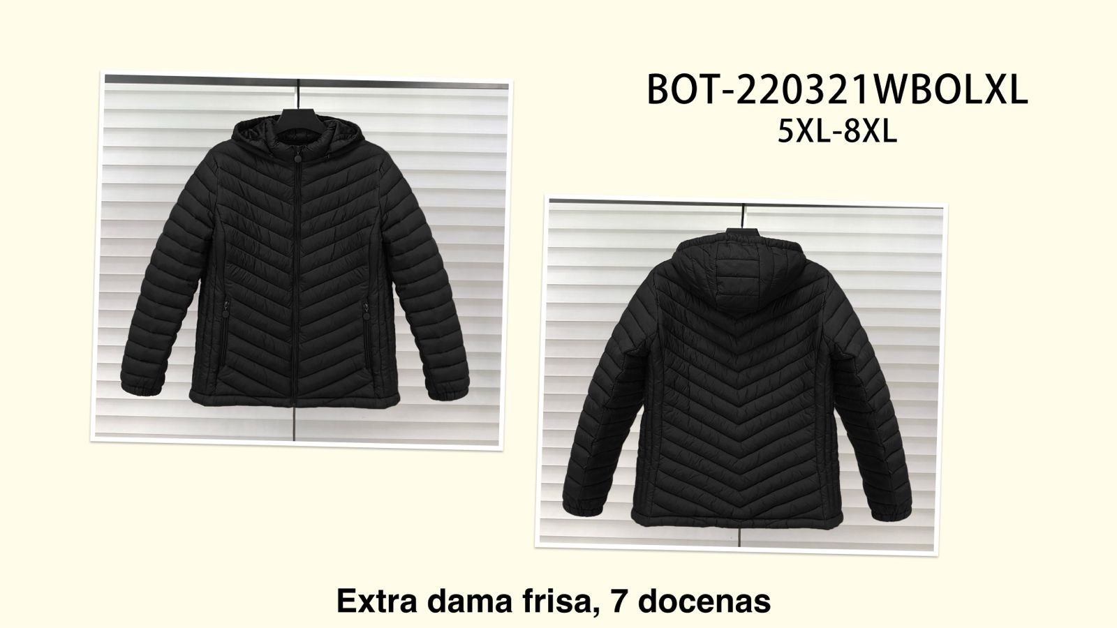 Campera Booty con Piel Talle Especial. - Imagen 1