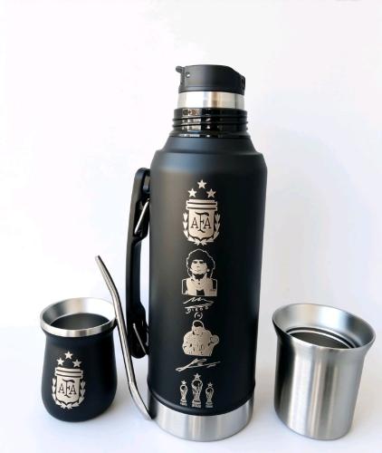 Set Afa System Termo 1.2l con Mate y Bombilla  Grabado a Laser