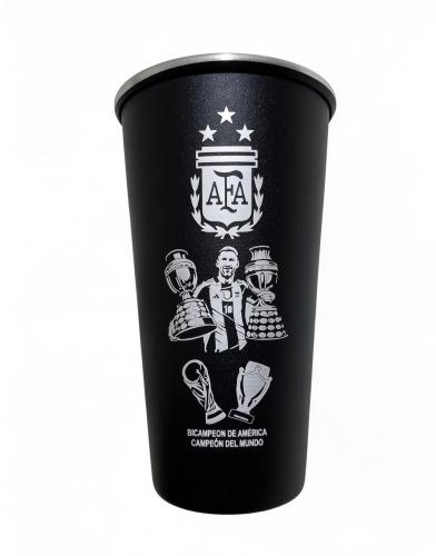 Vaso Fernetero de Messi y las Copas Mundial 1 Litro