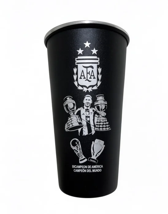 Vaso Fernetero de Messi y las Copas Mundial 1 Litro