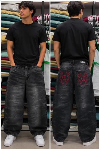 Pantalón Baggy Bordado