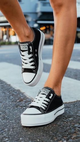 Zapatillas All Star Plataforma Lona