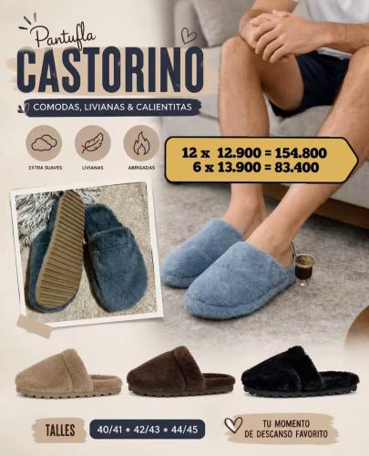 Pantuflas Castorino / Talles Grandes