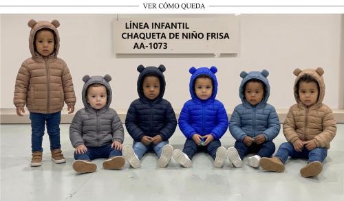 Campera Tipo Plumita con Piel para Bebes de 6 Meses a 2 Años Vta X Media Doc.