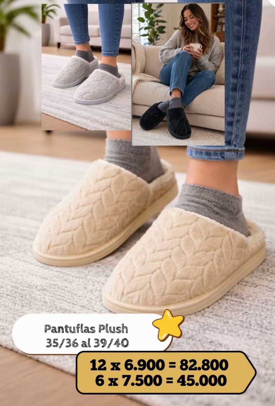Pantuflas Plush - Imagen 1