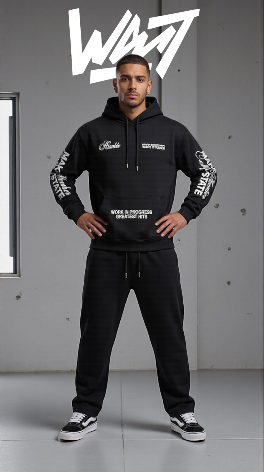 Canguro  Oversize Progress C/ Mangas Estampadas - Imagen 2