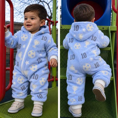 Enteritos/piyamitas  de Bebé Polar Soft Bifaz Luminoso Tipo Peluche