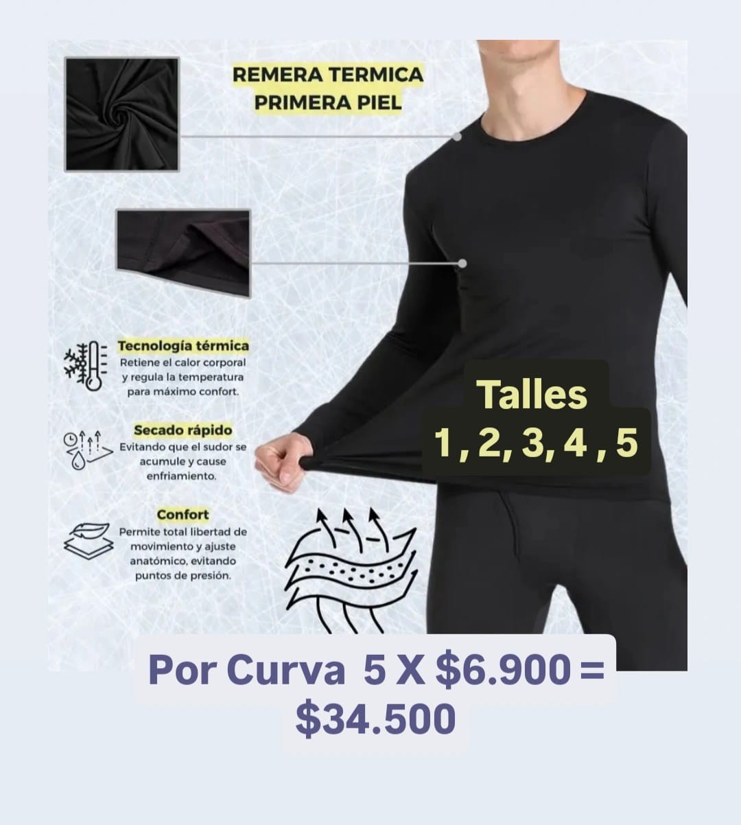 Remera Térmica / Primera Piel - Imagen 1