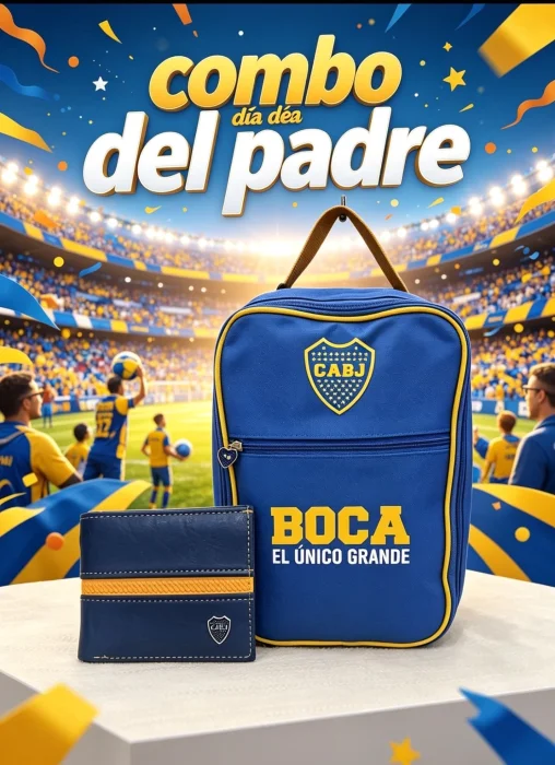 Duo Boca Día del Padre Botinero +billetera