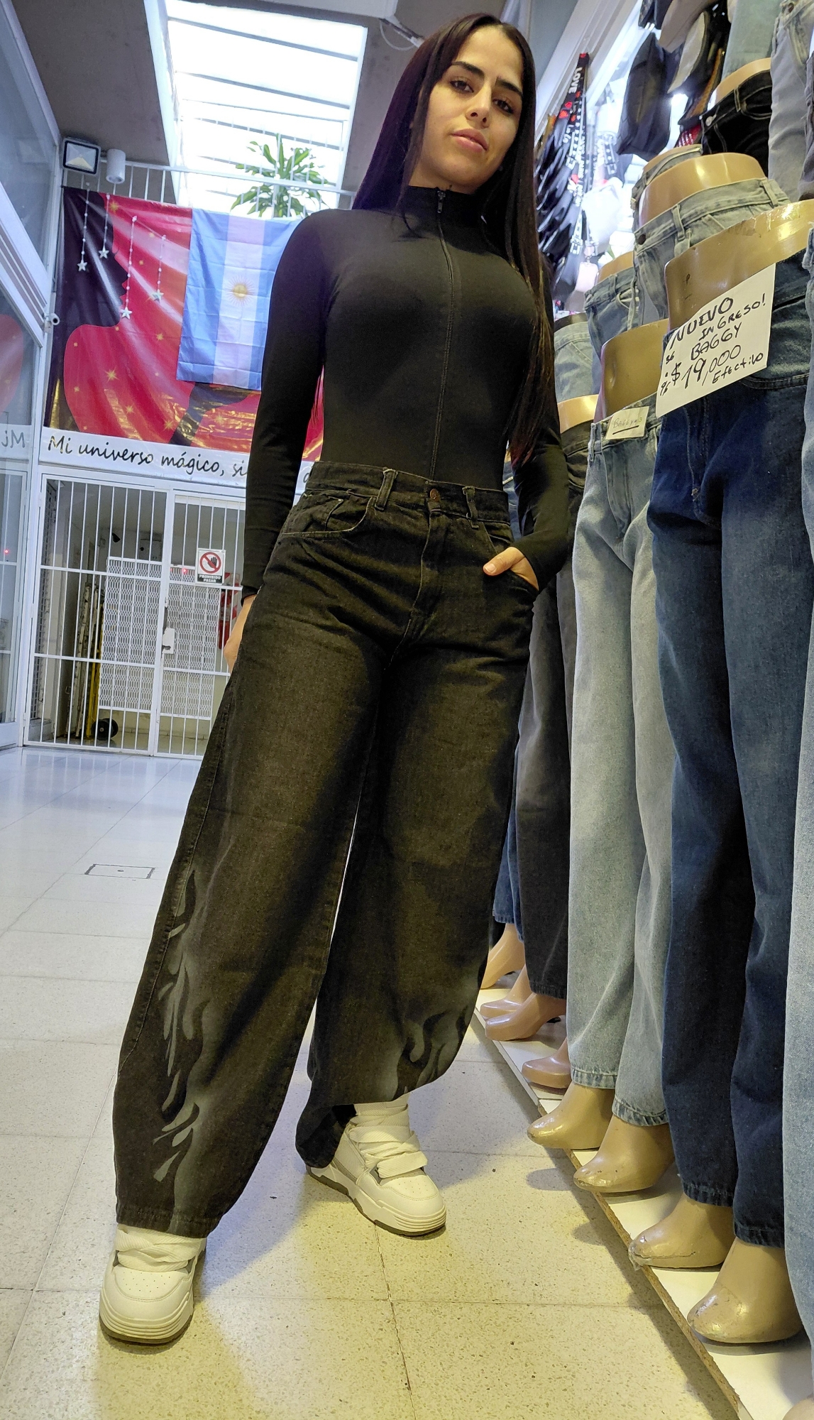 Baggy Jeans Localizado Fuego - Imagen 2