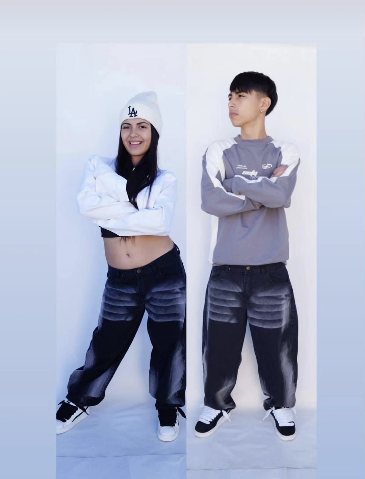 Baggi Unisex Teens Picelado Gris - Imagen 3