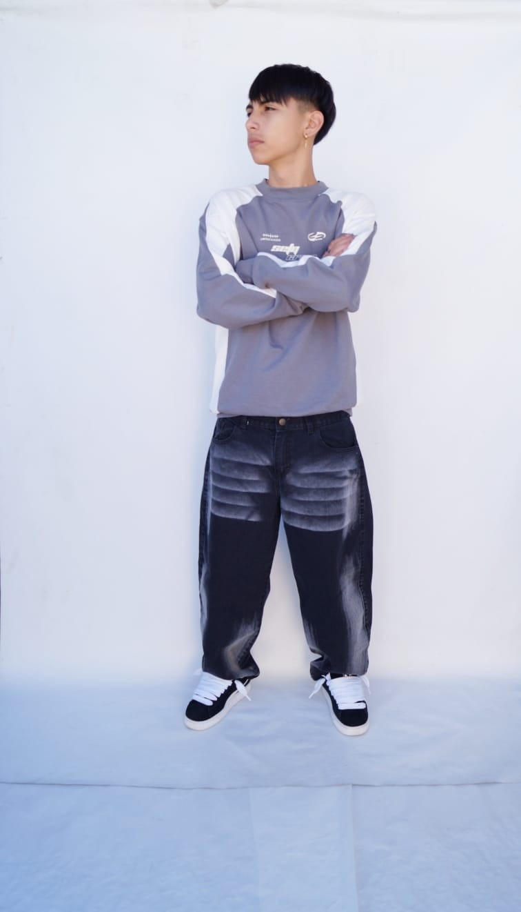 Baggi Unisex Teens Picelado Gris - Imagen 5