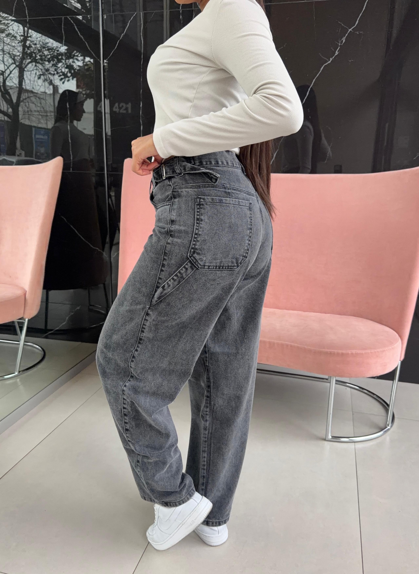 Baggy Gris Rígido - Imagen 2