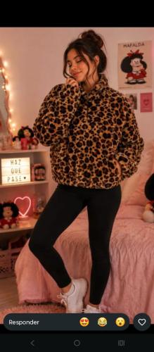 Campera de Tela Piel de Conejo