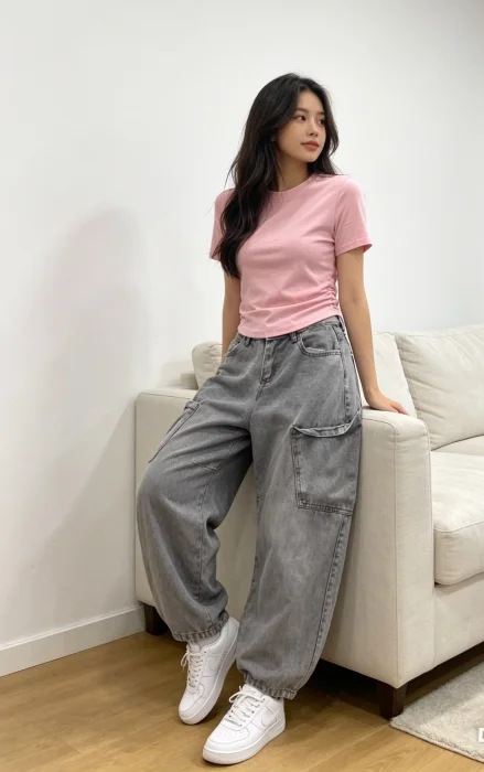 Pantalón Bagui Ballón Jeans