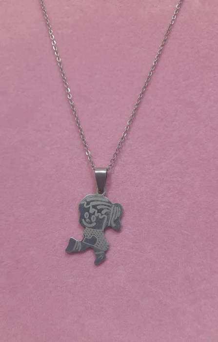 Cadena con Dije de Acero Quirúrgico
