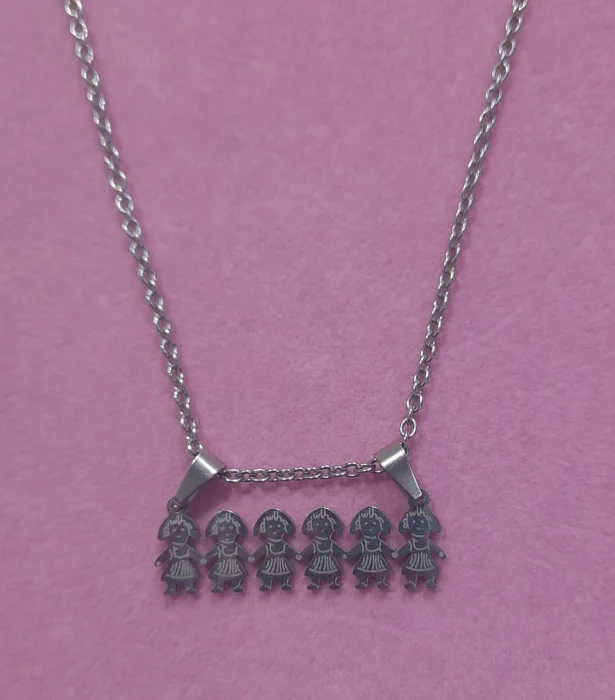 Cadena con Dije de Acero Quirúrgico