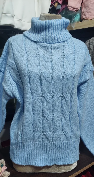 Polera Lana Trenzas