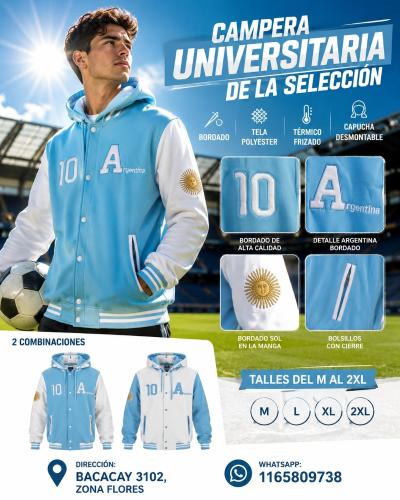 Campera Universitaria Argentina