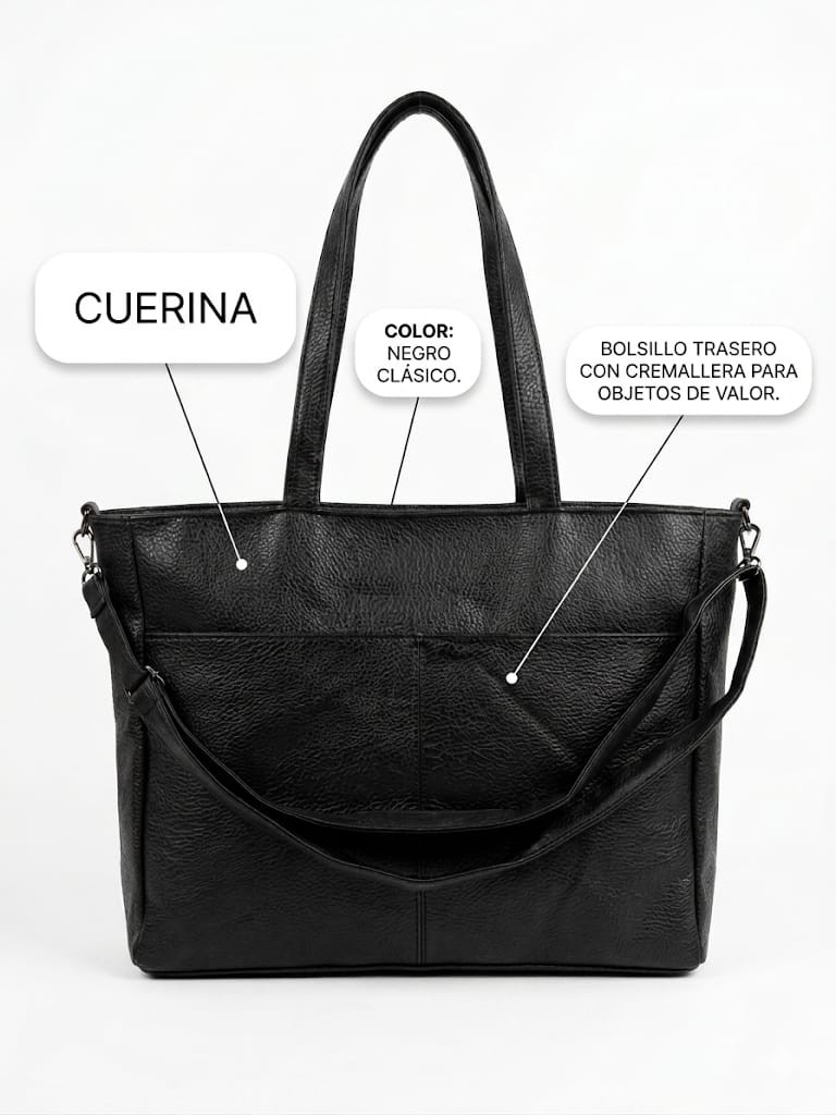 Cartera Cuerina Universitaria - Imagen 1
