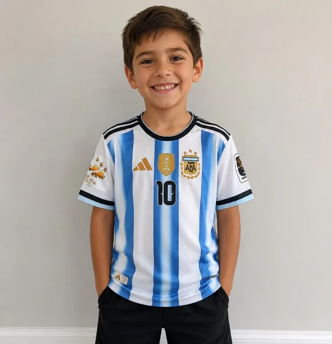 Camiseta Malvinas Argentina de Niño Sublimado del 4 al 16.
