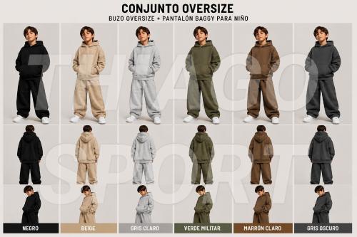 Conjunto Oversize Darlon con Piel