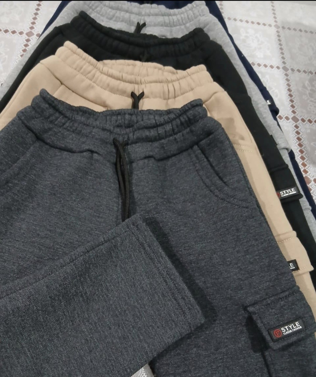 Pantalón Cargo Frisa Niño - Imagen 1