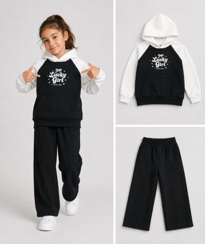 Conjuntos Nenas Jogging Wide y  Buzos Combinados C/capuchas ( Frisa Peinado) - Miniatura 2