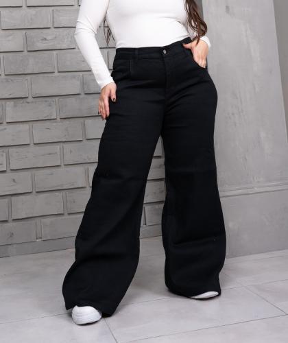 'art 596' 48 al 60 Wide Leg Negro Elastizado "t. Especiales"