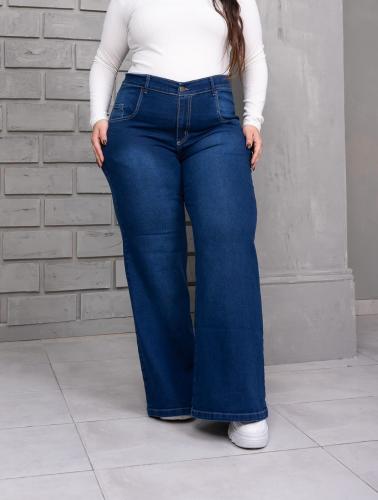 'art 593' 48 al 60 Wide Leg Elastizado Azul Localizado "t. Especiales"