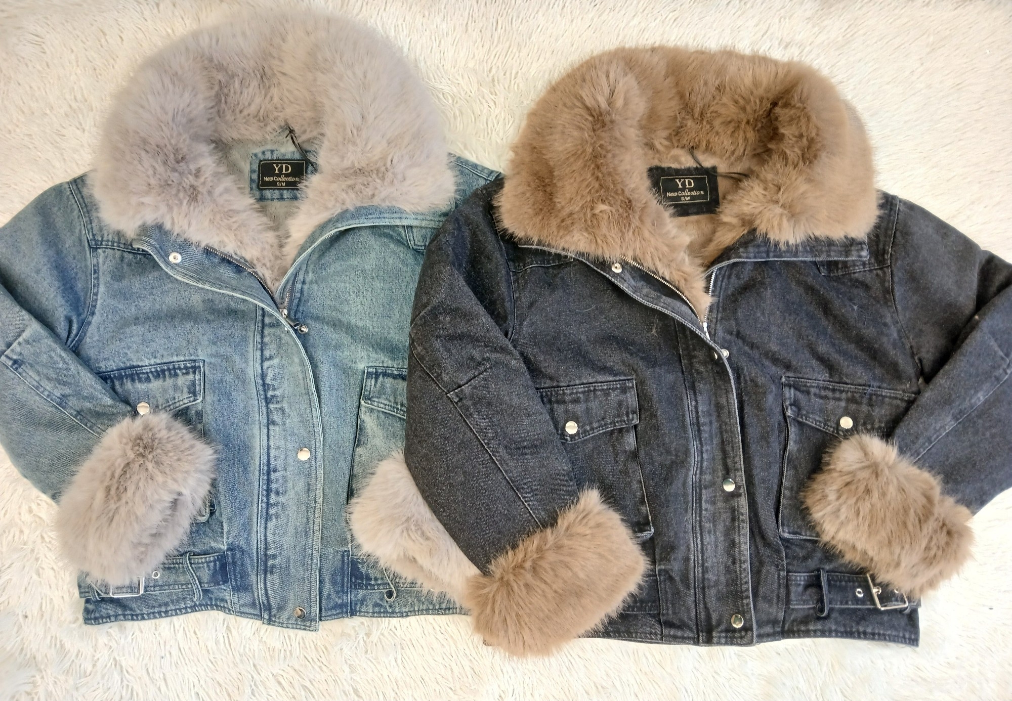 Campera Jean Tipo Over Yd con Piel Desmontable - Imagen 2