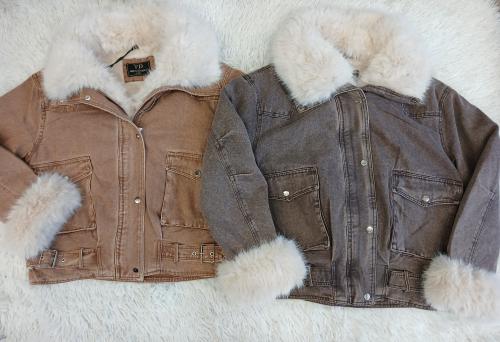 Campera Jean Tipo Over Yd con Piel Desmontable - Miniatura 3