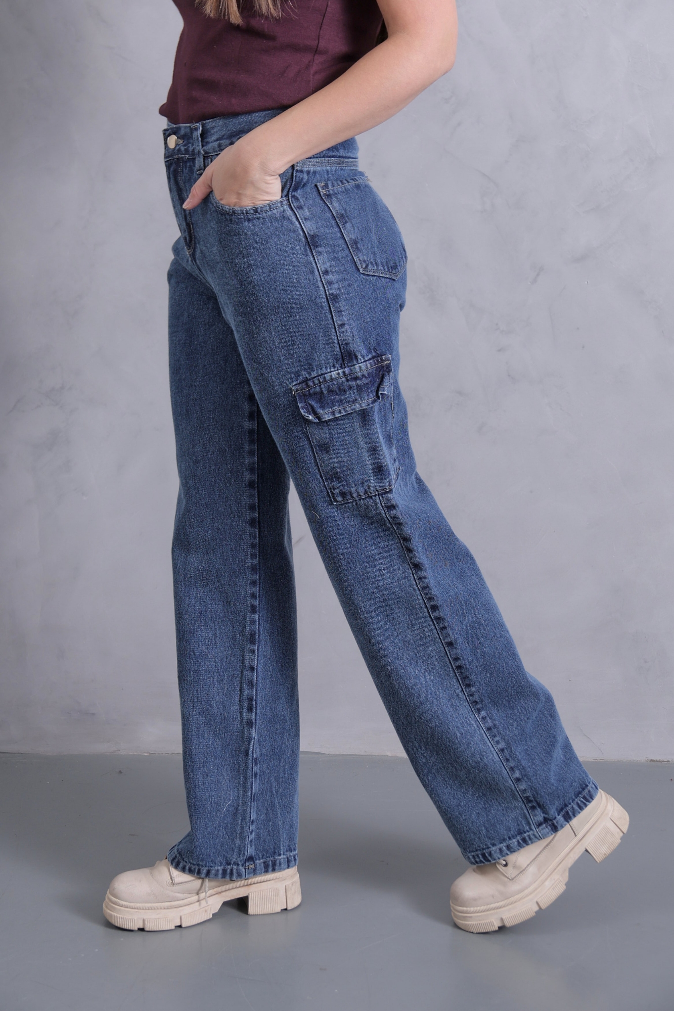 Wide Leg Nevado Cargo! con Bolsillo Delantero - Imagen 6