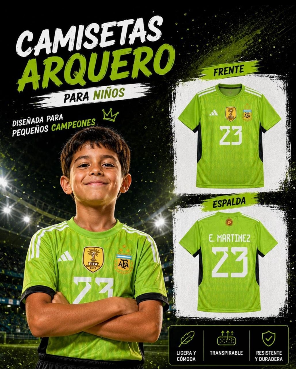 Liquidación Camisetas Arquero Dibu 2022 - Imagen 1