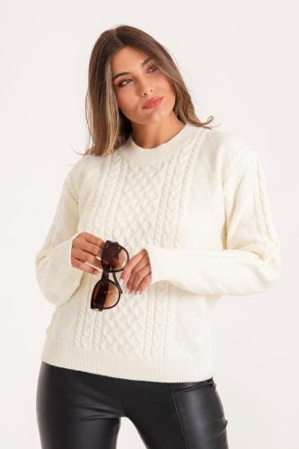 B8: Sweater Panal Cuello Redondo (promo 2 X $30000)
