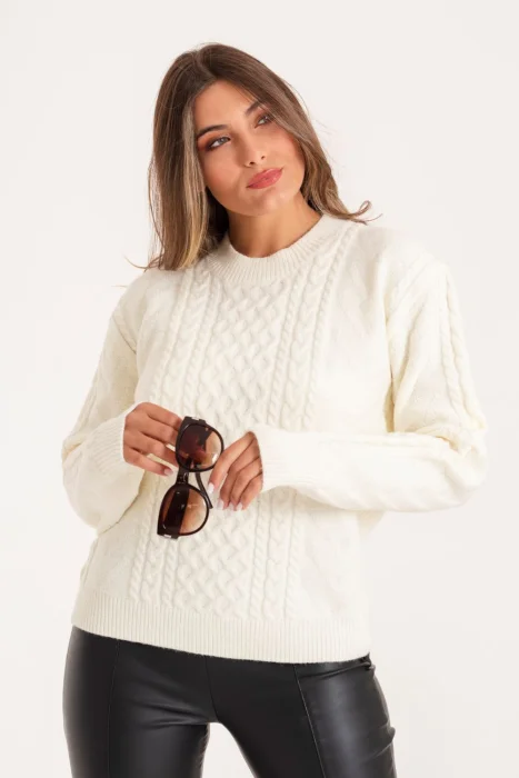 B8: Sweater Panal Cuello Redondo (promo 2 X $30000)