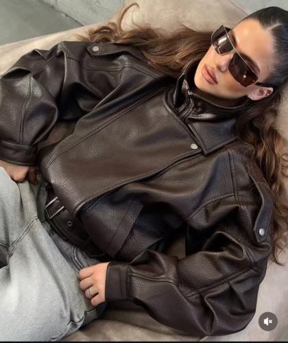 Bomber Eco Cuero