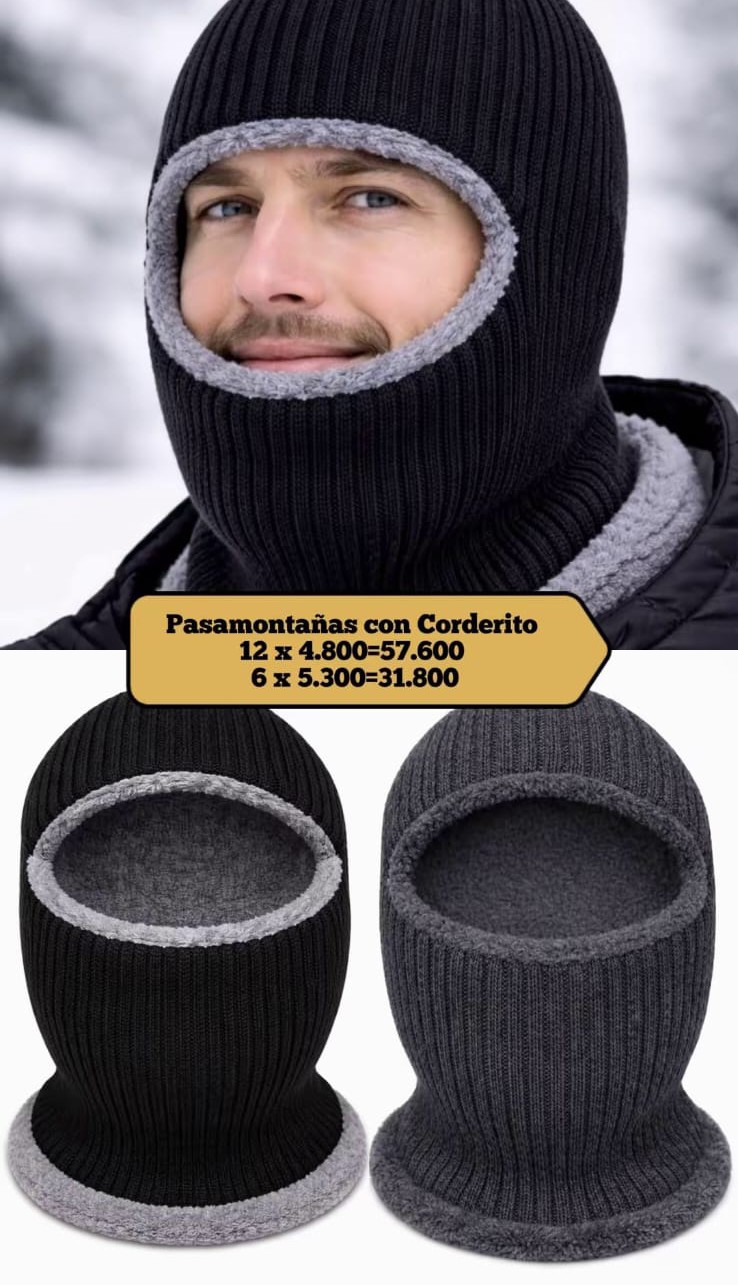 Pasamontañas con Corderito - Imagen 1