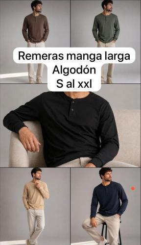 Remera Boton M.larga