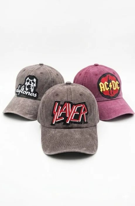Gorras Vintage con Parches Bordados