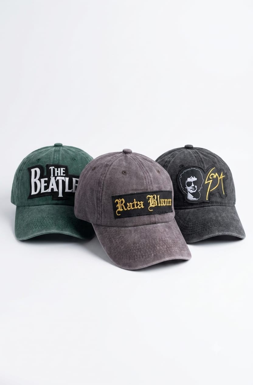 Gorras Vintage con Parches Bordados - Imagen 2